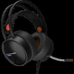 CANYON Gaming headset 3.5mm jack plus USB connector for LED backlight adjustable microphone and volume - Image 2