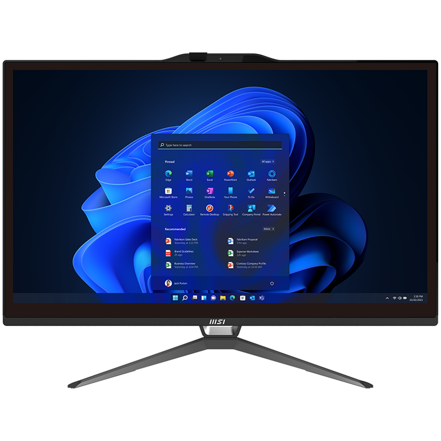 240226110013722356 MSI PRO AP222T All-in-One Desktop FHD Multi Touch 21.5" AntiGlare: Intel i5-13400 8GB DDR4 256GB - Image 1