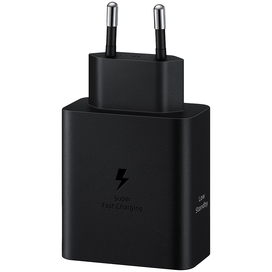 240613160017066282 Samsung 50W USB-C Power Adapter Duo Black (1.8m USB-C to USB-C 5A Cable included) - Image 1