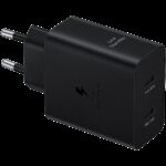 Samsung 50W USB-C Power Adapter Duo Black (1.8m USB-C to USB-C 5A Cable included) - Image 2