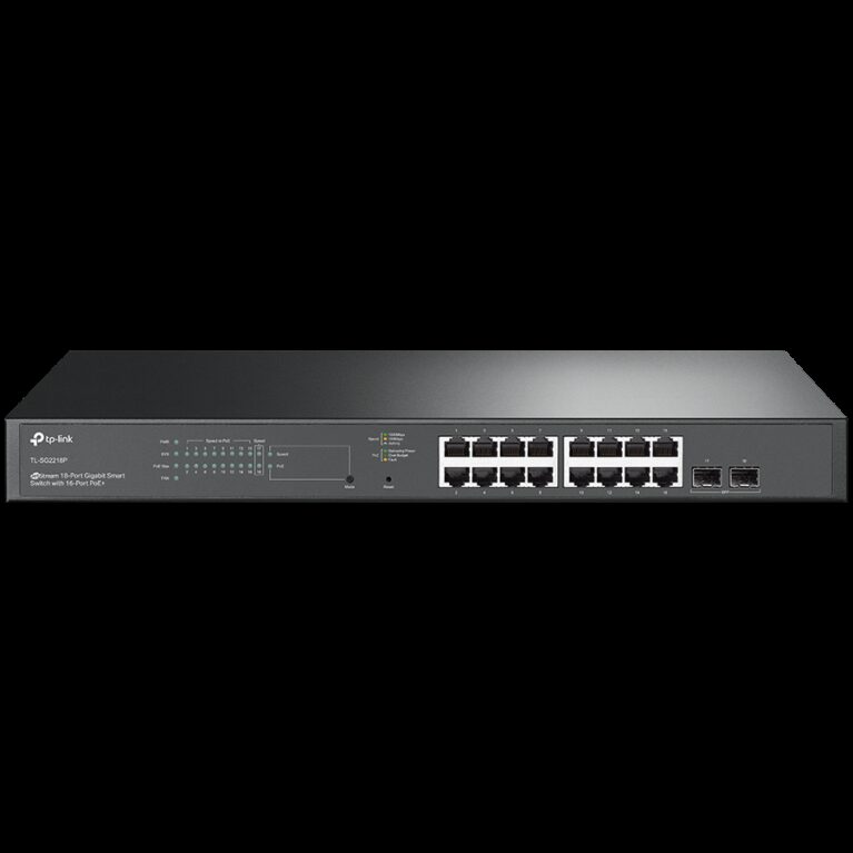 TP-Link SG2218P Omada 18-Port Gigabit Smart Switch with 16-Port PoE+ 16× Gigabit 802.3af/at PoE+ ports