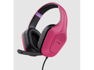 Trust GXT 415P Zirox slušalice žičane pink gaming slušalice, 200 cm kabl, 3.5 mm, over-ear, mikrofon - Image 3