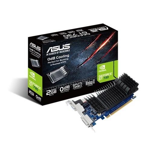 ASUS VGA GT730-SL-2GD5-BRK NVIDIA GeForce GT 7302GB GDDR5 64bit;VGA,DVI,HDMI