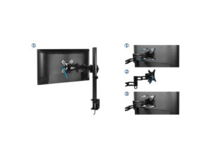 Arctic Z1 nosac 10D za monitore, Basic single nosačDesk mount monitor arm