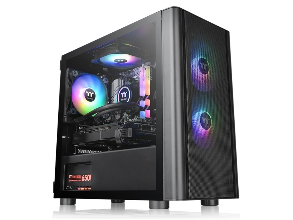 CA-1R1-00S1WN-02_230616120654631 Thermaltake V150 ARGB Breeze Micro case, tempered glass, 3x 120mm ARGB fan - Image 1