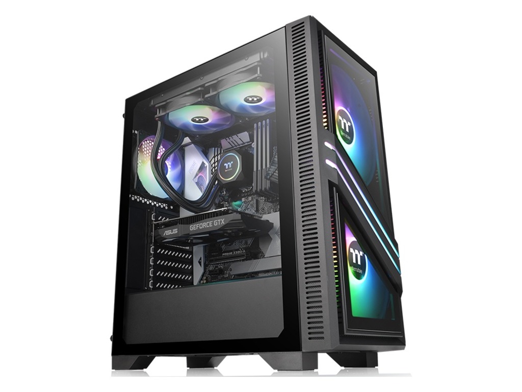 CA-1R7-00M1WN-00_230615030637119 Thermaltake Versa T35 TG RGB Mid tower, tempered glass, 1x 120mm Standard fan - Image 1