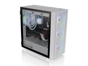 Thermaltake H570 TG ARGB Snow Mid tower, tempered glass, 3x 120mm ARGB Lite fan - Image 4