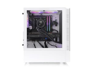 Thermaltake View 200 ARGB Snow Mid tower, tempered glass, 3x 120mm ARGB Lite fan - Image 3