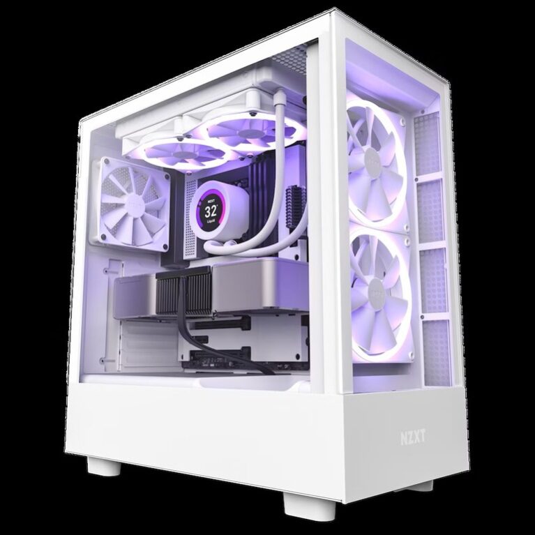 NZXT CASE H5 ELITE WHITE Mini-ITX, Micro-ATX, ATX Mid-Tower, 3x Fans