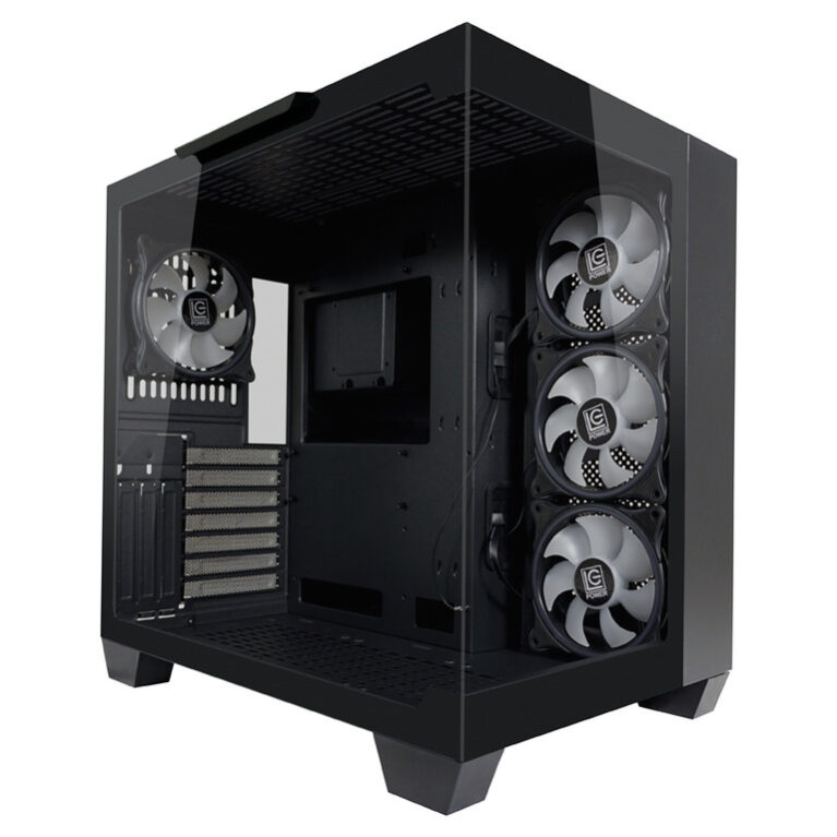 LC-Power Case Gaming 809B E-ATX, ATX, Micro ATX, MiniITX4x 120mm ARGB fans, tempered glass