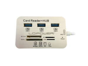 LC-Power USB Type-C Hub3x USB 3.0 type A, card readersd(hc), t-flash, M2, MS Duo cards - Image 2