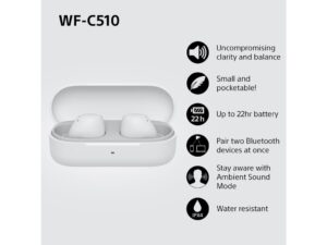 Sony bežične slušalice WF-C51011 sati trajanja baterije,s još 11 sati u kutijici za punjenje; - Image 3