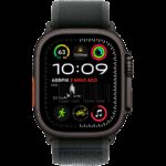 Apple Watch Ultra2 v2 Cellular 49mm Black Titanium Case with Black Trail Loop - M/L - Image 2