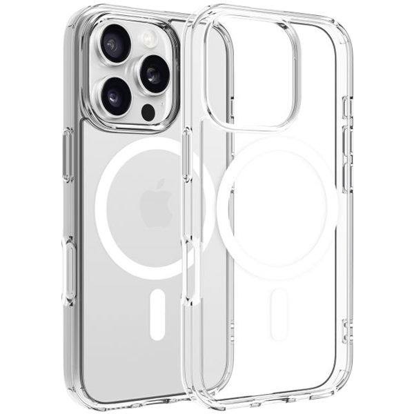 241009120013646778 Dviced Magsafe iPhone 16 Pro clear case - White - Image 1