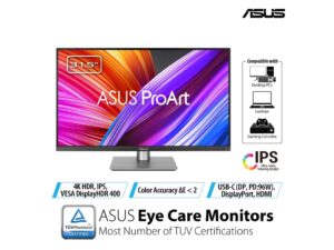 Asus 32" ProArt mon PA329CRV32",4K,IPS,350cd,60Hz,5ms,HDMIx2,DPx2,3xUSB 3.2.1xUSB Type-C 96W,Speak - Image 5