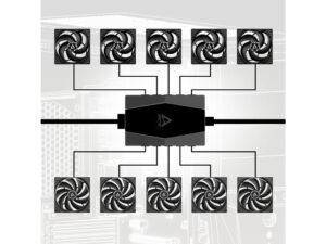Arctic case fan hub 10 port PWM fan hub, SATA power - Image 6