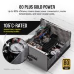 CORSAIR PSU 1000W RM1000x80 PLUS, Gold, Fully Modular14xSATA, 6xPCIe - Image 3