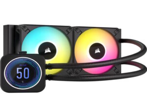 CORSAIR iCUE H100i ELITE LCDXT Display, Liquid CPU Cooler240mm, AM4, AM5, LGA1700 - Image 2