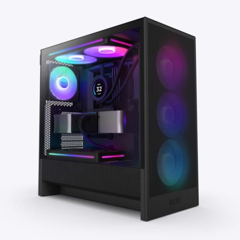 NZXT CASE H5 FLOW BLACK RGB mini-ITX, Micro-ATX, ATX, Mid-tower, 4x fan