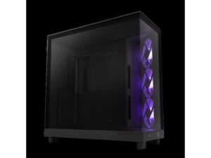 NZXT CASE H6 FLOW BLACK RGB mini-ITX, Micro-ATX, ATX, Mid-tower, 3x  RGB fan - Image 2