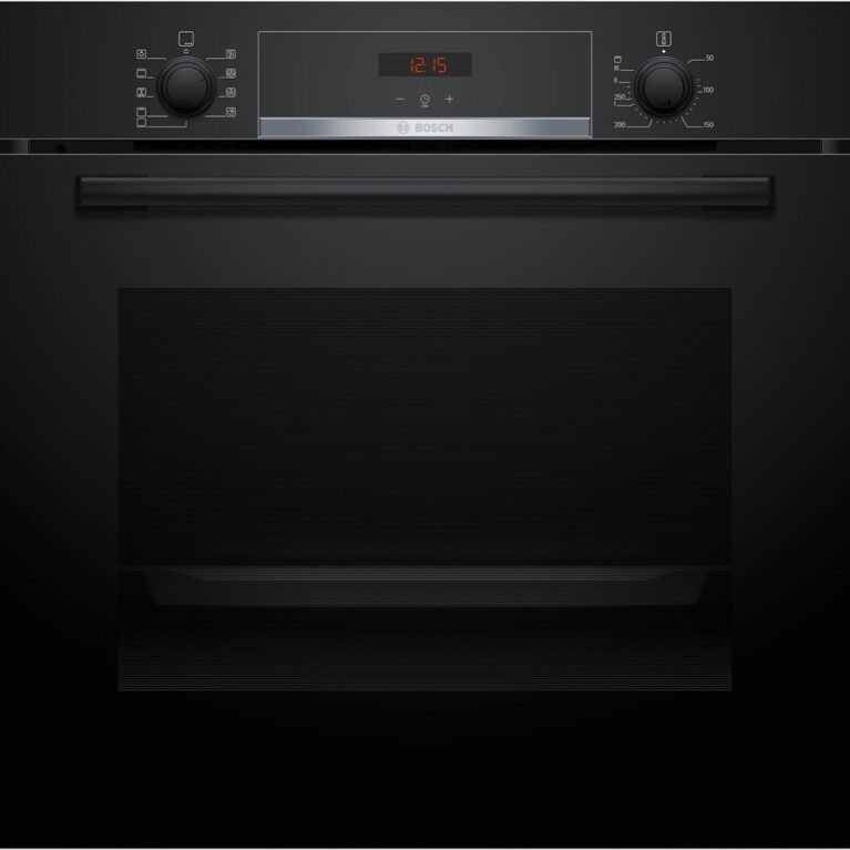 BOSCH pećnica  Serie 4| CRNA, A+, 3D, 71L,7 programa, Old Model HBA513BB1