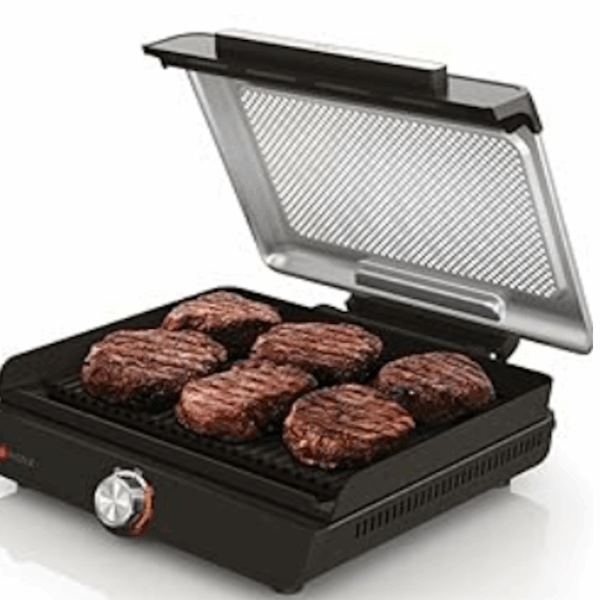 Ninja elektricni rostiljCrna boja, rostilj na dr.ugalj snaga 1450W, dvije izmjenjive ploce