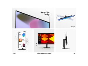 Samsung 27" FHD Posl Mon S40GD IPS, 100Hz, 5ms, 250cd, 2xHDMI DP, USB, HAS, Pivot, Tilt, Swivel - Image 3