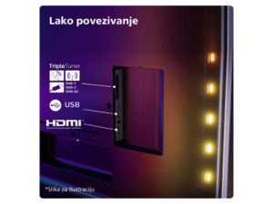 Philips 55''PML9019/12 Titan OS4K MiniLed TV; 120HZ panel;2.1 HDMI; Ambiliht 3 strane; - Image 7