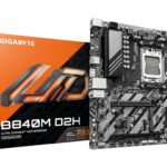 Gigabyte MB B840M D2H AM5, 2x DDR5, 2x M.2, 4x SATA12xUSB; 1x HDMI, mATX;