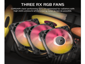 CORSAIR TITAN 360 RX RGB AIO Liquid CPU Cooler, Black,RX120LGA1851, LGA1700, AM5, AM4