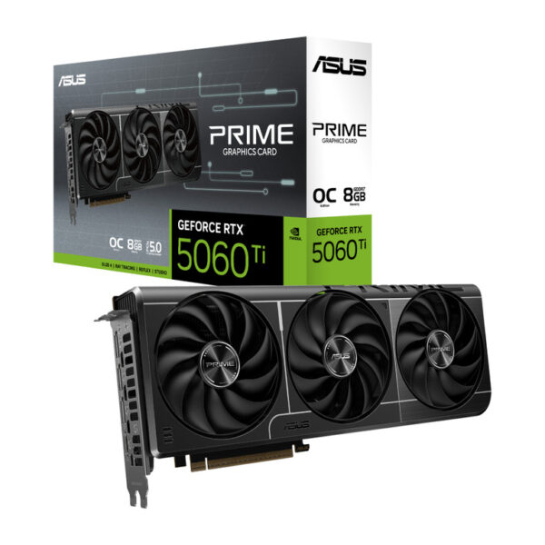 ASUS VGA PRIME-RTX5060TI-O8G 8GB GDDR7 OC, 128-bit3x DP, 1x HDMI