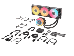 CORSAIR TITAN 360 RX LCD AIO Liquid CPU Cooler, Black,RX120LGA1851, LGA1700, AM5, AM4