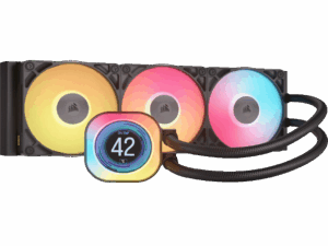 CORSAIR TITAN 360 RX LCD AIO Liquid CPU Cooler, Black,RX120LGA1851, LGA1700, AM5, AM4 - Image 3