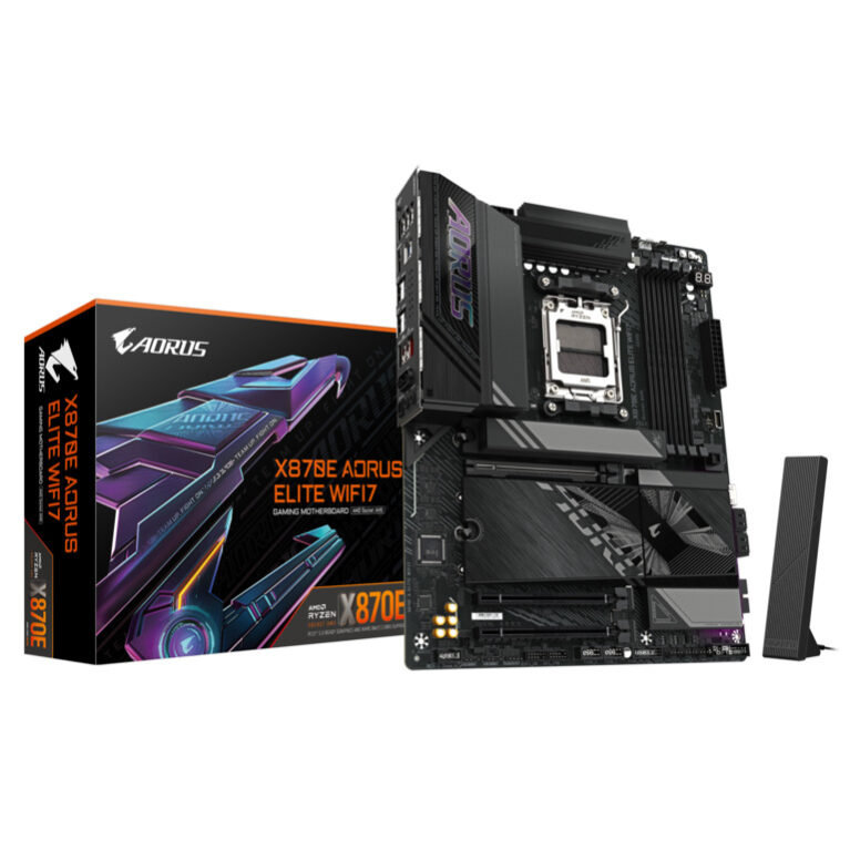 Gigabyte MB X870E Aorus Elite AM5, 4x DDR5, 4x M.2, 4xSATA2x HDMI, 2x DP, 12x USB, ATX