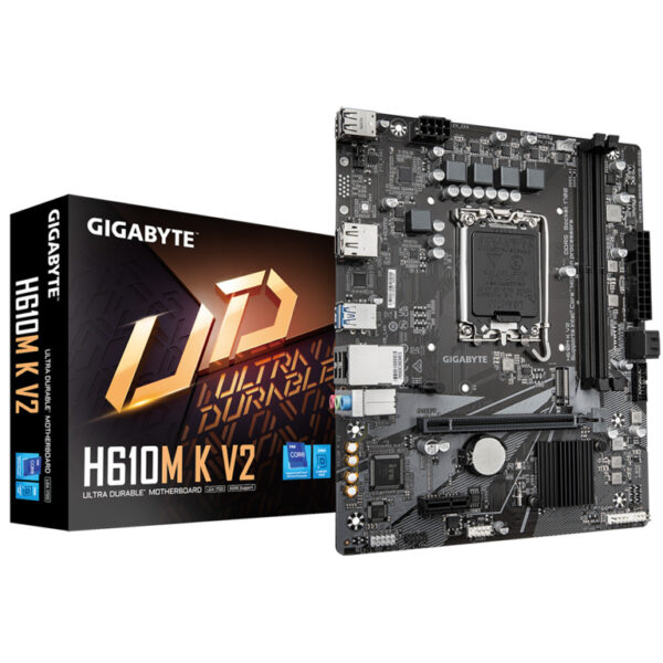 Gigabyte MB H610M K V2 DDR5LGA1700; 2xDDR5; M.2; 2xSATA;6xUSB; DP, HDMI; mATX