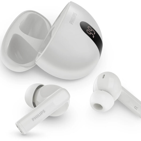 Philips TAT2520WT/00 bežičneBlokiranje buke; 2 AI mikrofonDo 20 sati reprodukcije; zastita IPX4