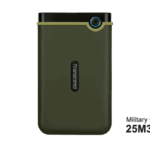 Transcend HDD 2TB StoreJet M3 Portable,USB 3.1,anti-shock,Military Green