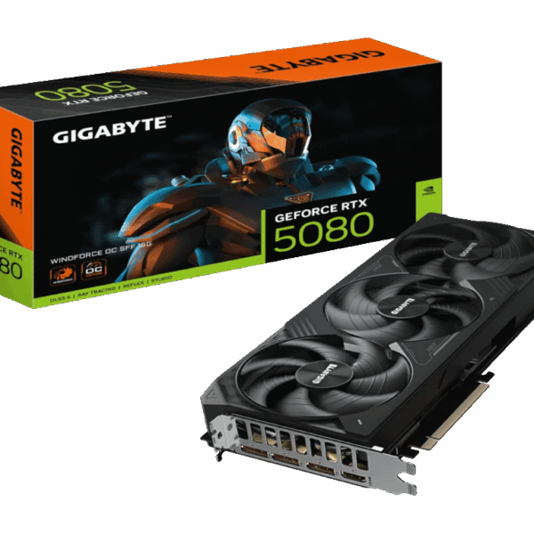 Gigabyte 5080 Windforce OC 16G SFF, 16GB, GDDR7, 256-bit,3xDP, 1x HDMI