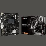 BIOSTAR MB B450 AM4 2 x DDR4 4 x SATA II 1 x VGA Port 1 x HDMI Port 1 x LAN port Micro ATX