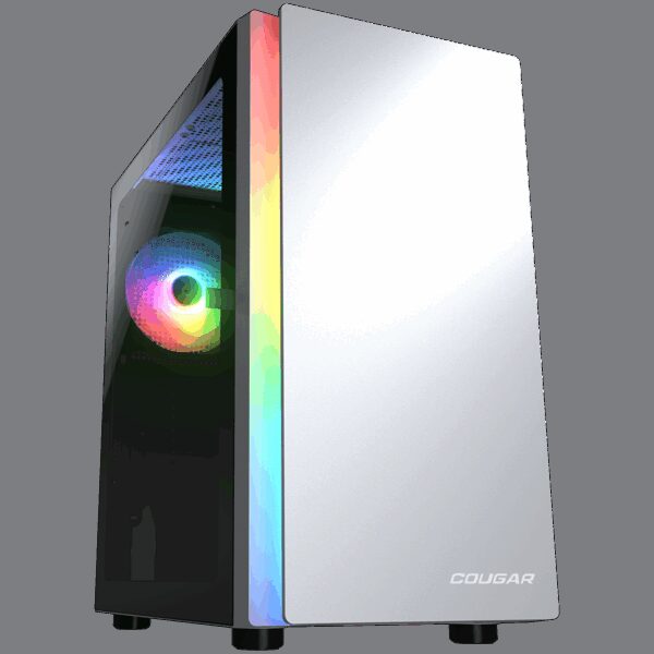 COUGAR PURITY RGB PC Case, Mini Tower, White