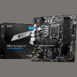 MSI PRO B760M-P Motherboard, Micro-ATX - Supports 14th/13th/12th Gen Intel Core Processors, LGA 1700 - DDR5 Memory Boost 6800+MHz/OC, PCIe 4.0 x16 Slot, M.2 Gen4 Slots
