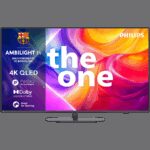 Philips TV LED 65PUS9010/12, The One, QLED AMBILIGHT 4K TV, 164 cm (65"), 144Hz, VRR, FreeSync Smart platform Titan OS, P5 Image processor, Dolby Vision and Atmos