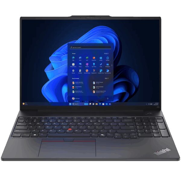 Lenovo ThinkPad E16 Gen 2, 16" WUXGA (1920x1200) AG 300nits, Intel Core Ultra 5 125U, 12C, up to 4.3GHz, 12MB, 16GB DDR5-5600MHz, 512GB SSD M.2, Integrated Graphics, FHD Cam + Mic, 2x USB 3.2, 1x USB 3.2 Type-C, 1x USB-C THB, HDMI, RJ-45, 57Wh, No Os, 3Yr