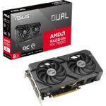 ASUS VGA DUAL-RX7600-O8G-EVO 8GB GDDR6, 128-bit, 3x DP, 1x HDMI