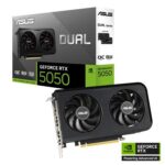ASUS VGA DUAL-RTX5050-O8G 8GB GDDR6 OC, 128-bit, 3x DP, 1x HDMI