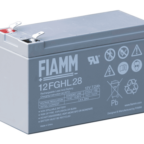FIAMM baterija 7.2 Ah 12VBATT 12FGHL28 - 12V 7.2Ah