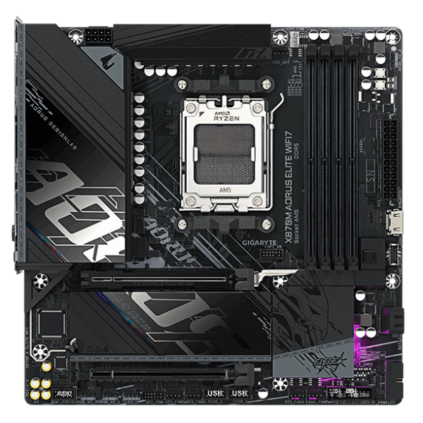 Gigabyte MB X870M AORUS ELITE AM5, 4x DDR5, 2x M.2, 2xSATA 2x HDMI, 12x USB, mATX