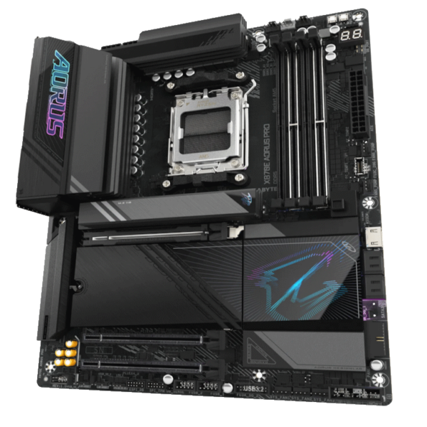Gigabyte MB X870E AORUS PRO AM5, 4x DDR5, 4x M.2, 4xSATA 2x HDMI, 10x USB, ATX