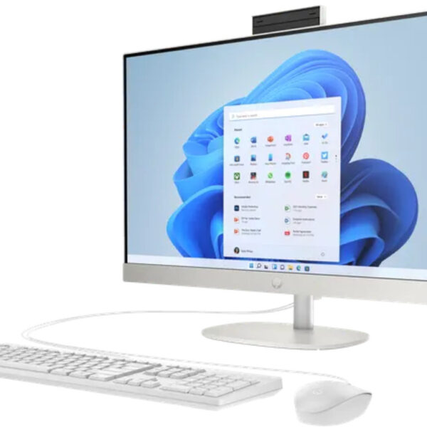 HP All-in-One 24-cr0047ny23,8" NT,7520U,16GB onboard,512GB,No os,wlan, periferija,bijeli