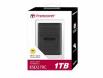 Transcend SSD 1TB PortableESD270C,Type C,USB 3.1,Black